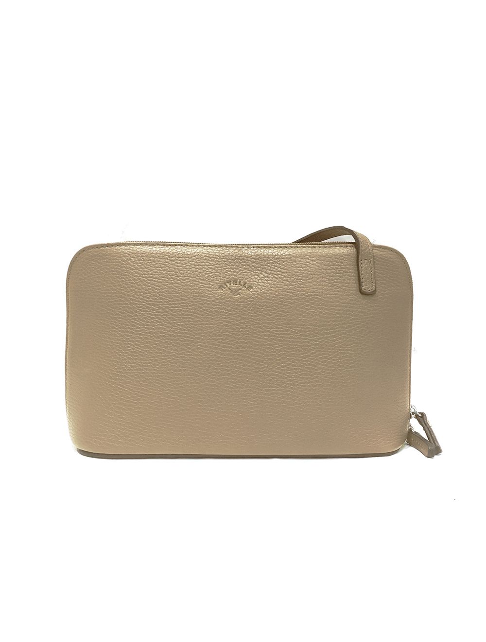 tom&eva Sac Porté travers en cuir vachette grainé RI5156-Beige