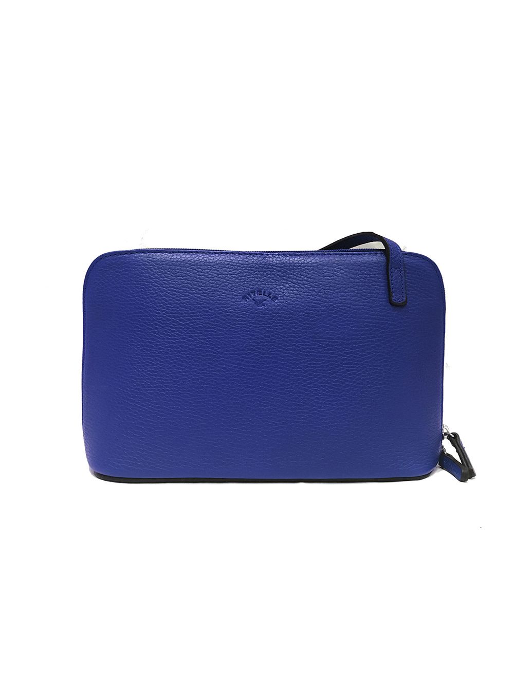 tom&eva Sac Porté travers en cuir vachette grainé RI5156-BleuROI