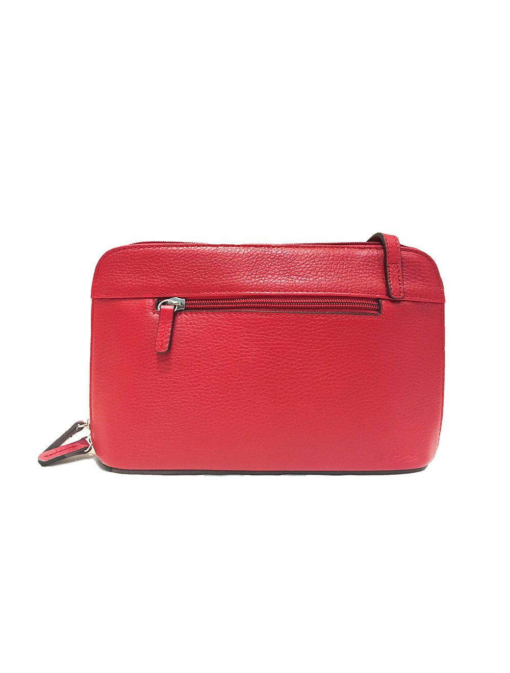 Tom&eva Sac Porté Travers En Cuir Vachette Grainé RI5156-Corail
