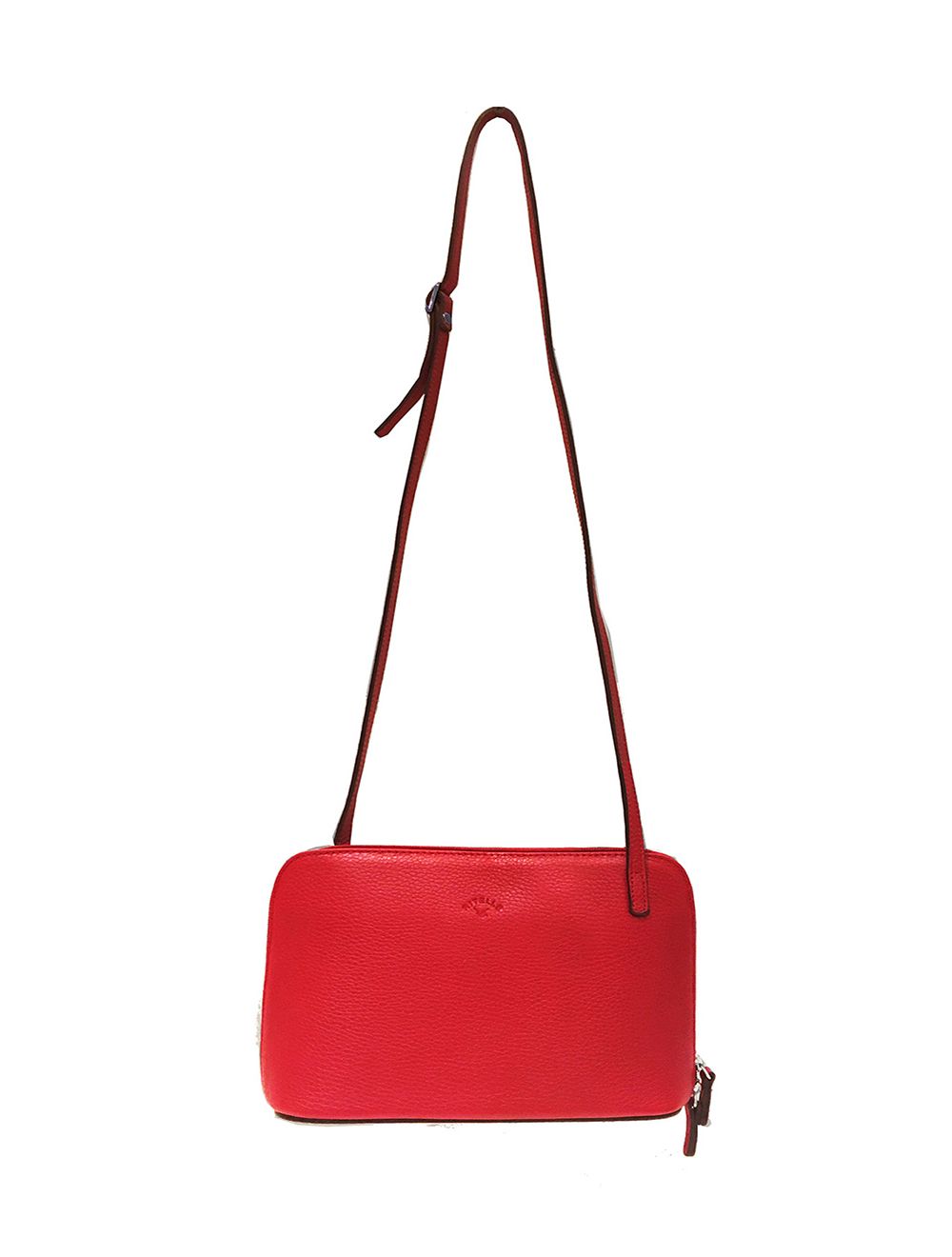 Tom&eva Sac Porté Travers En Cuir Vachette Grainé RI5156-Corail