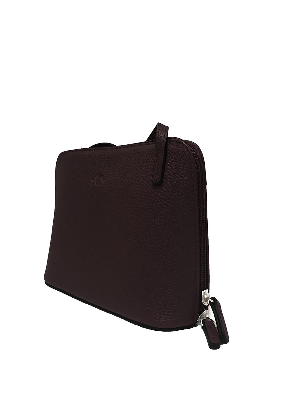 Tom&eva Sac Porté Travers En Cuir Vachette Grainé RI5156-Chocolat