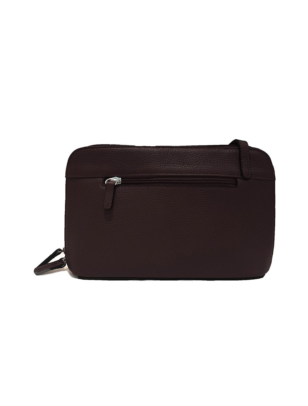 Tom&eva Sac Porté Travers En Cuir Vachette Grainé RI5156-Chocolat