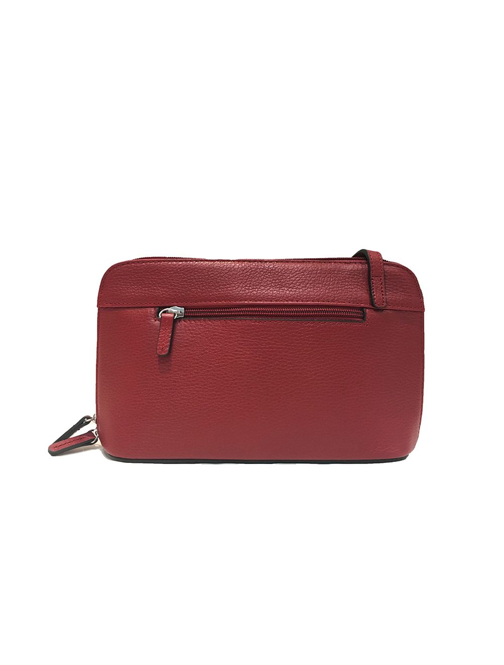 Tom&eva Sac Porté Travers En Cuir Vachette Grainé RI5156-Rouge