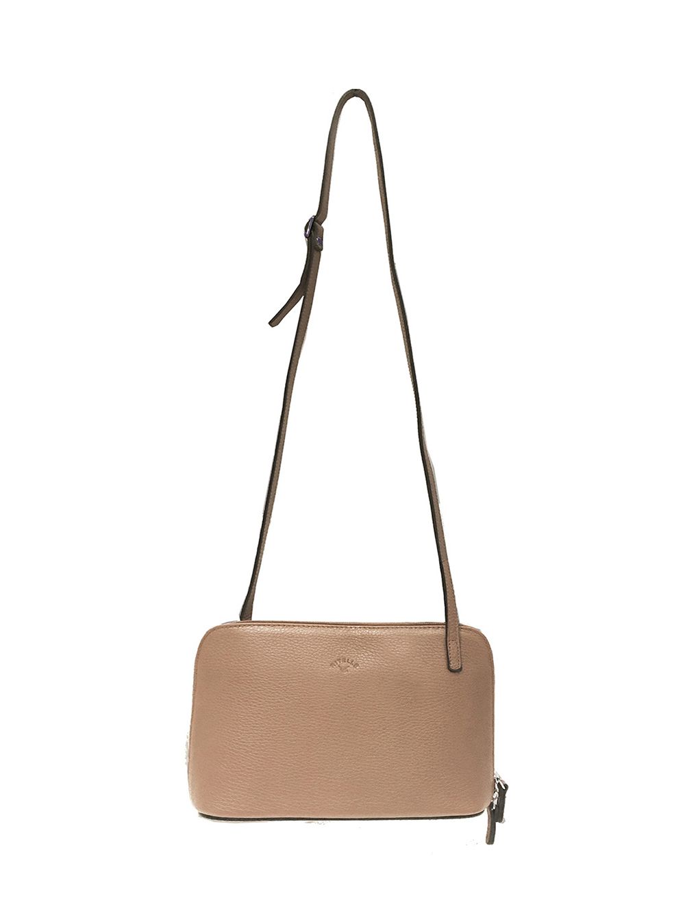 Tom&eva Sac Porté Travers En Cuir Vachette Grainé RI5156-Sable