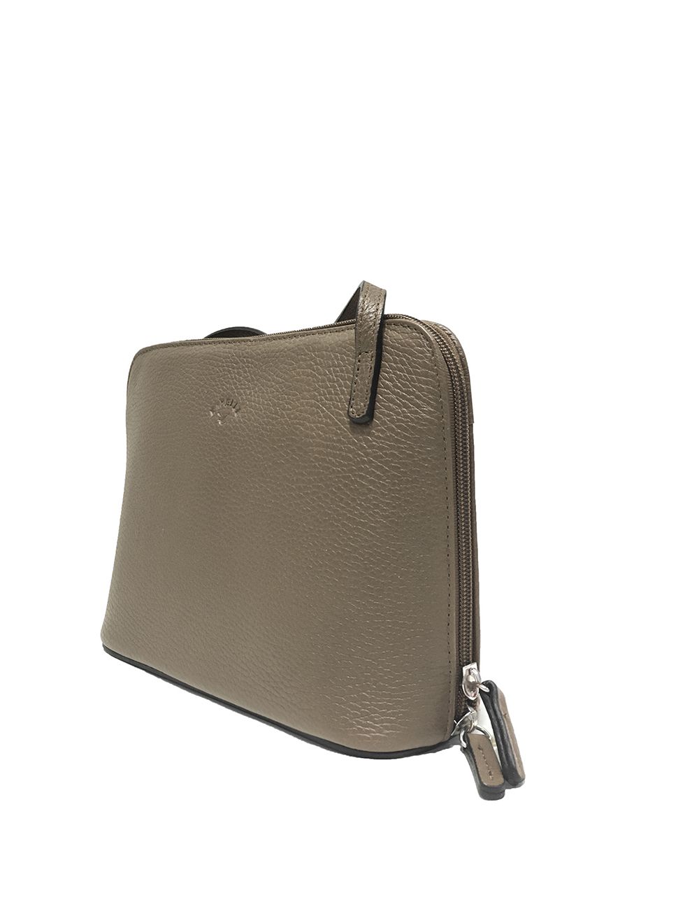 Tom&eva Sac Porté Travers En Cuir Vachette Grainé RI5156-TaupeClaire