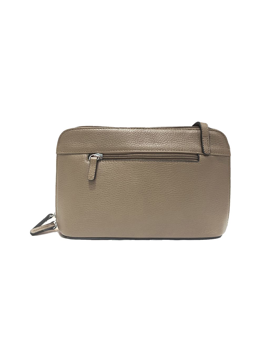 Tom&eva Sac Porté Travers En Cuir Vachette Grainé RI5156-TaupeClaire