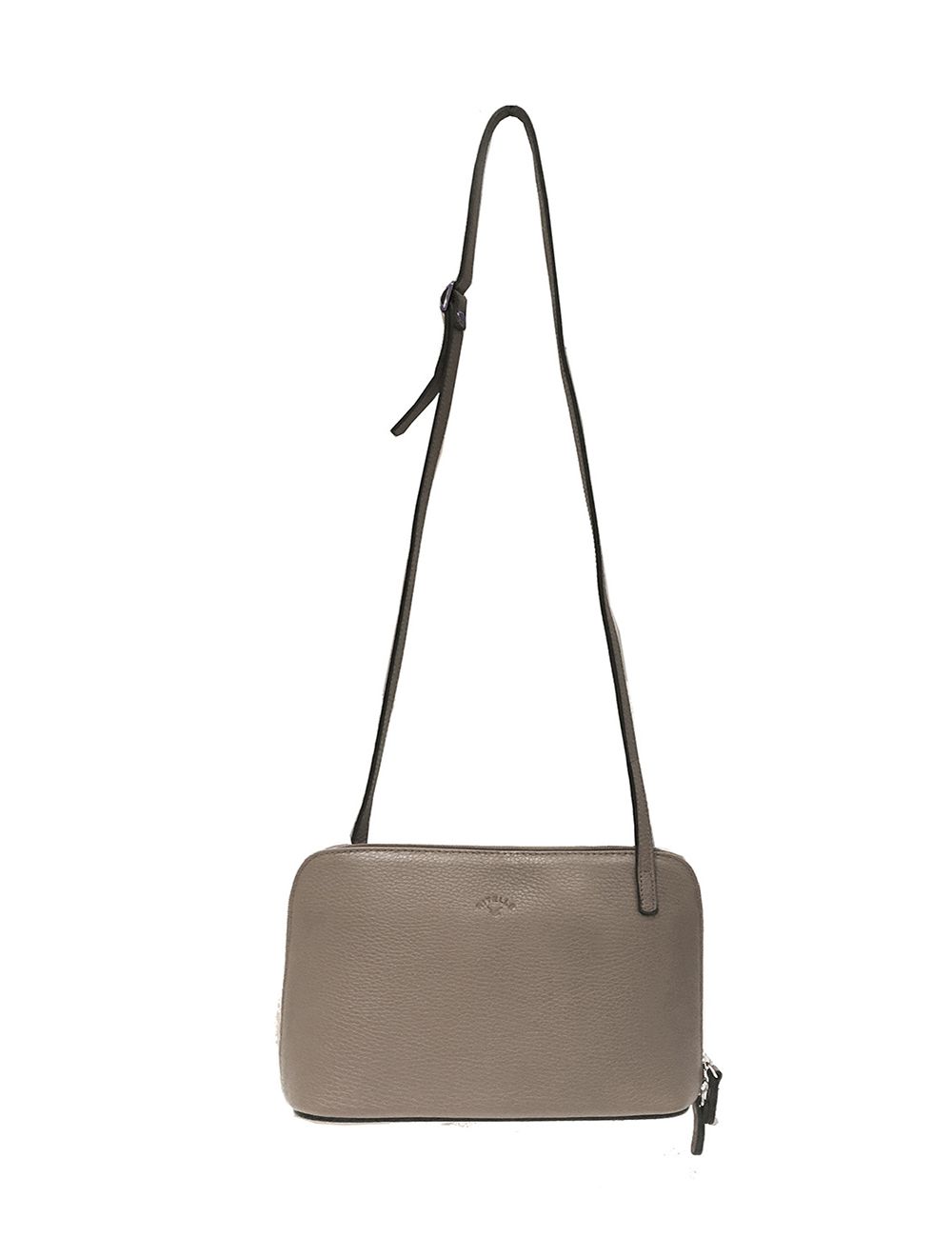 Tom&eva Sac Porté Travers En Cuir Vachette Grainé RI5156-TaupeClaire