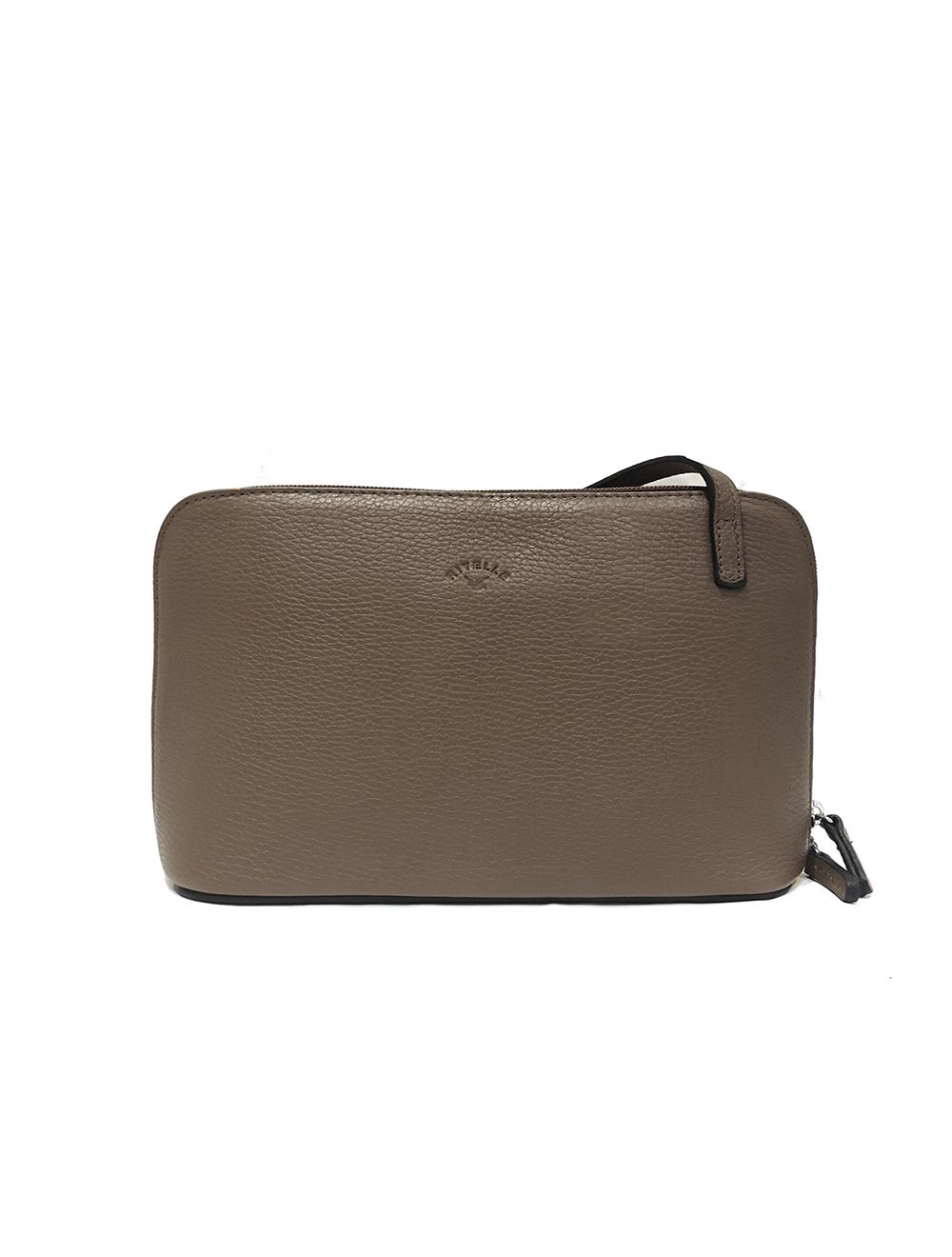 tom&eva Sac Porté travers en cuir vachette grainé RI5156-TaupeFoncé