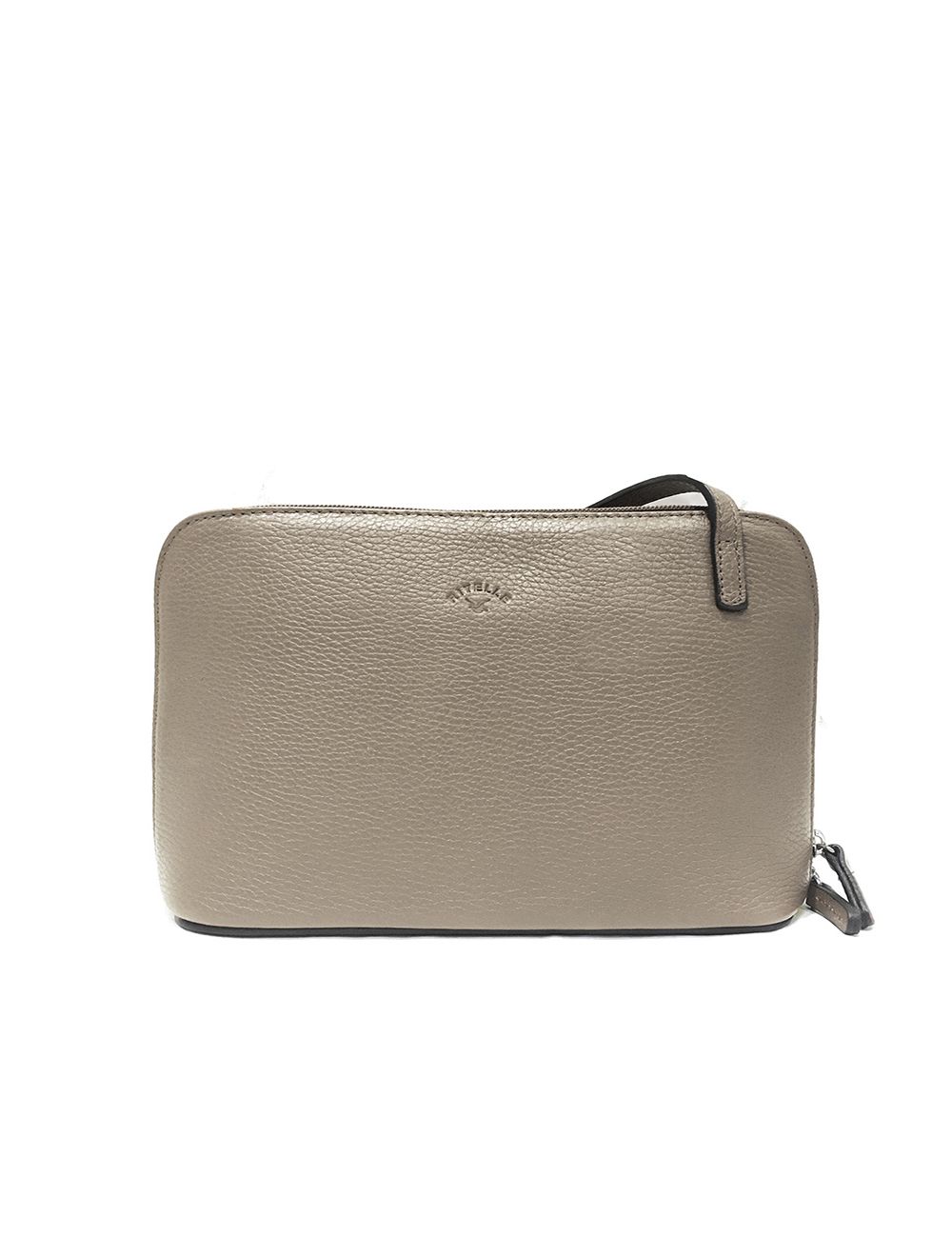 tom&eva Sac Porté travers en cuir vachette grainé RI5156-TaupeClaire