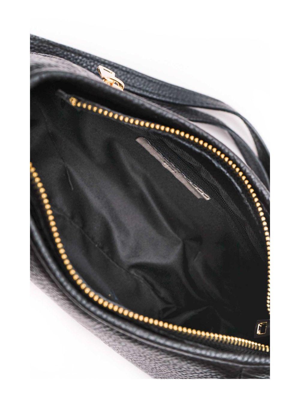 Tom&eva Sac Porté Travers En Cuir Vachette Grainée 4139 ELORA-NOIR