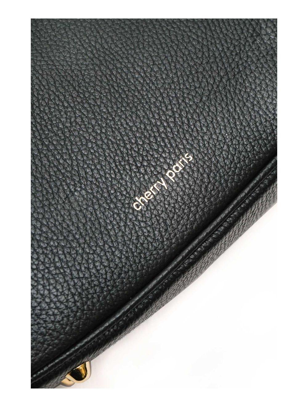 tom&eva Sac Porté Travers En Cuir Vachette Grainée 4139 ELORA-NOIR