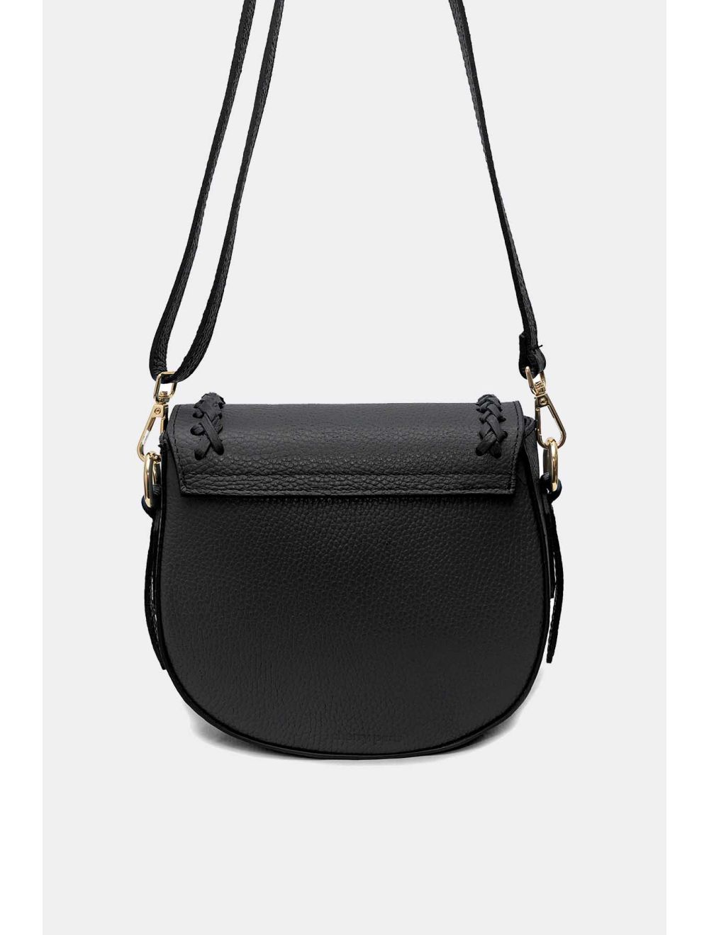 Tom&eva Sac Porté Travers En Cuir Vachette Grainée 4172 DORA-Noir