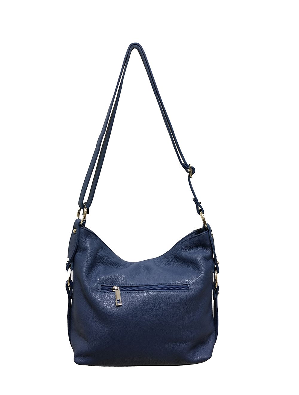 Tom&eva Sac Porté Travers En Cuir Vachette Grainée RI-3853-Marine