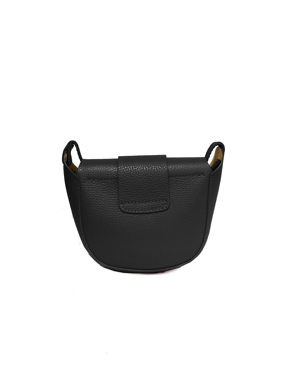 Tom&eva Sac Porté Travers En Cuir Vachette Grainée- RI202-Noir