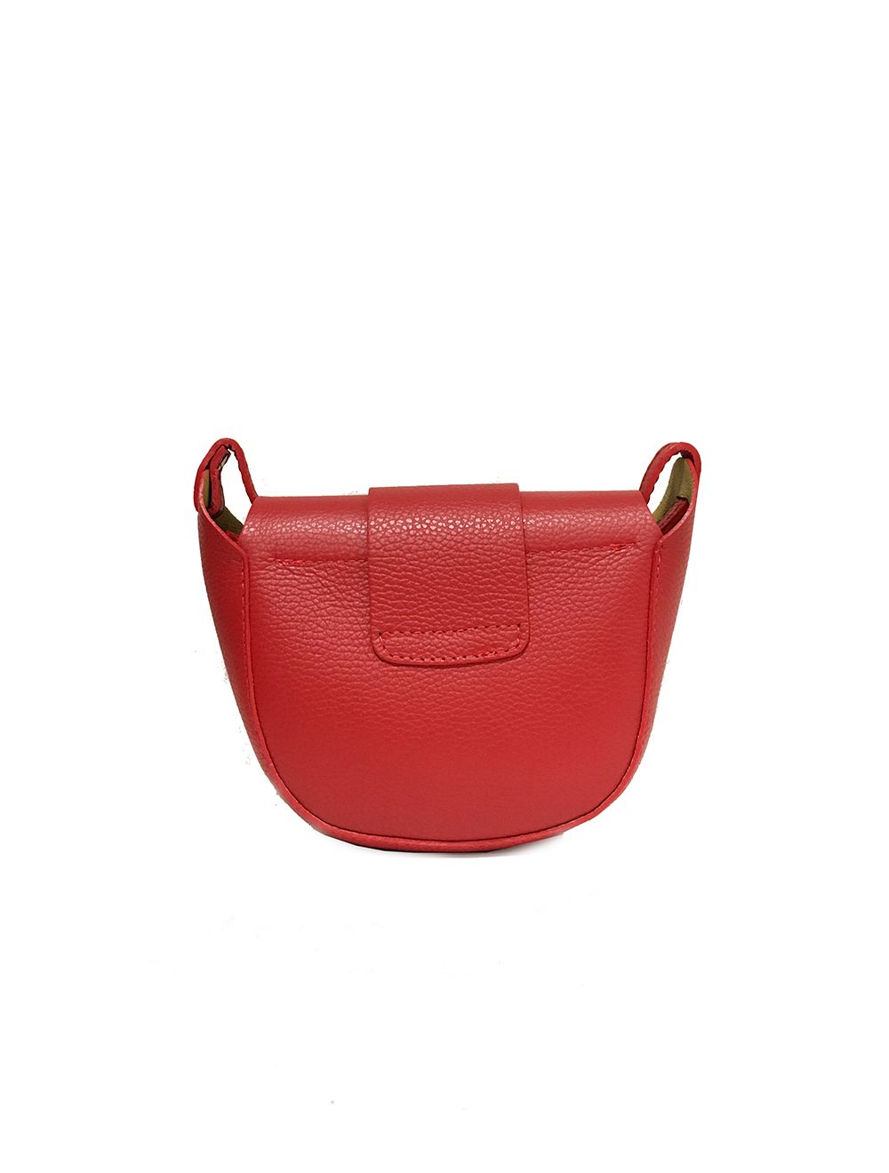 Tom&eva Sac Porté Travers En Cuir Vachette Grainée- RI202-Rouge