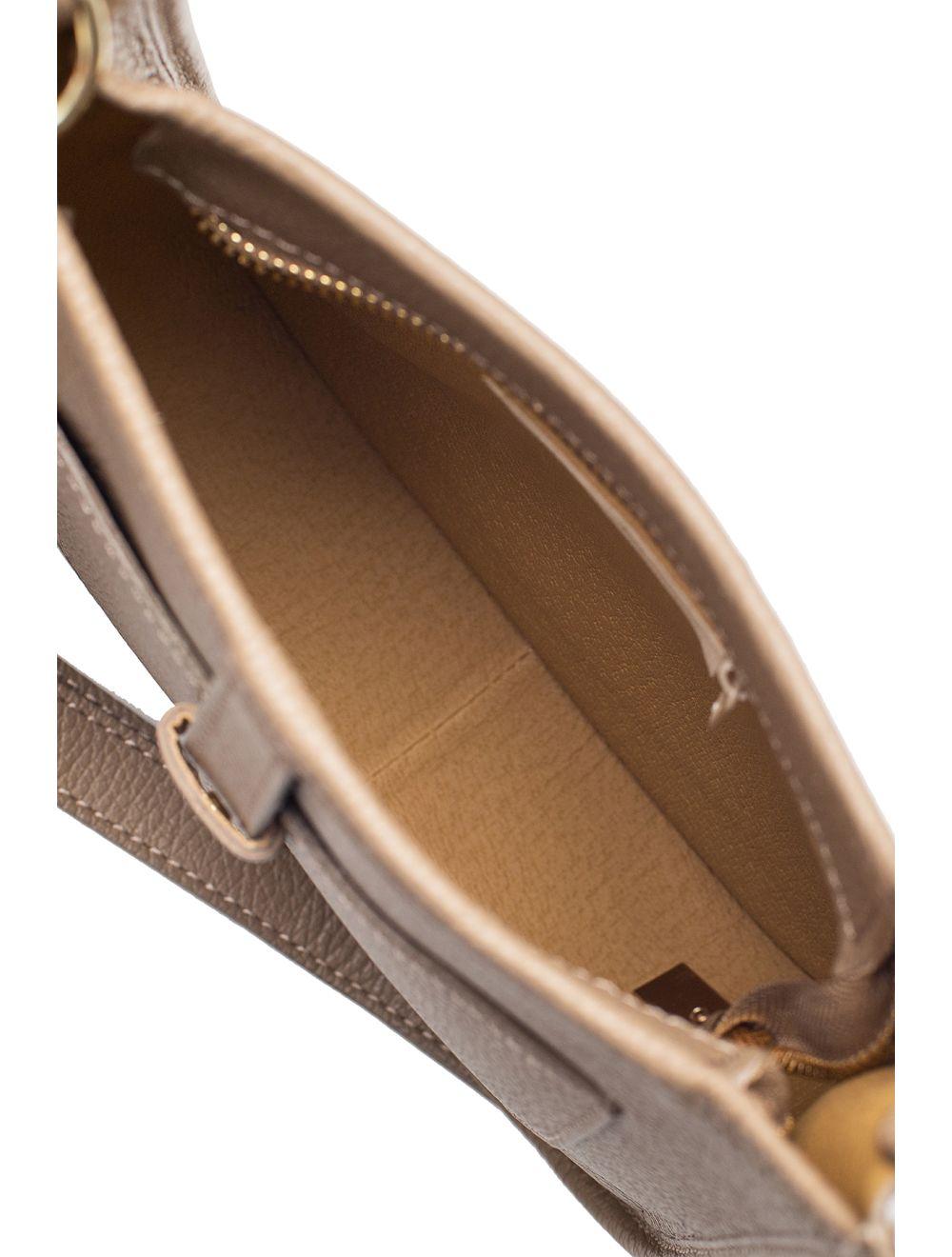 Tom&eva Sac Porté Travers En Cuir Vachette Grainée SIENNA 4057-TAUPE