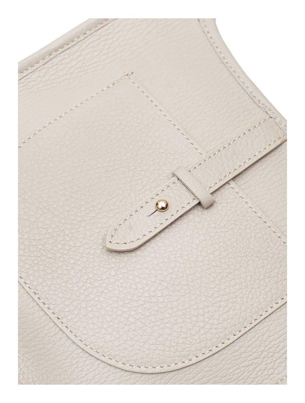 Tom&eva Sac Porté Travers En Cuir Vachette Grainée SIENNA 4057-BEIGE