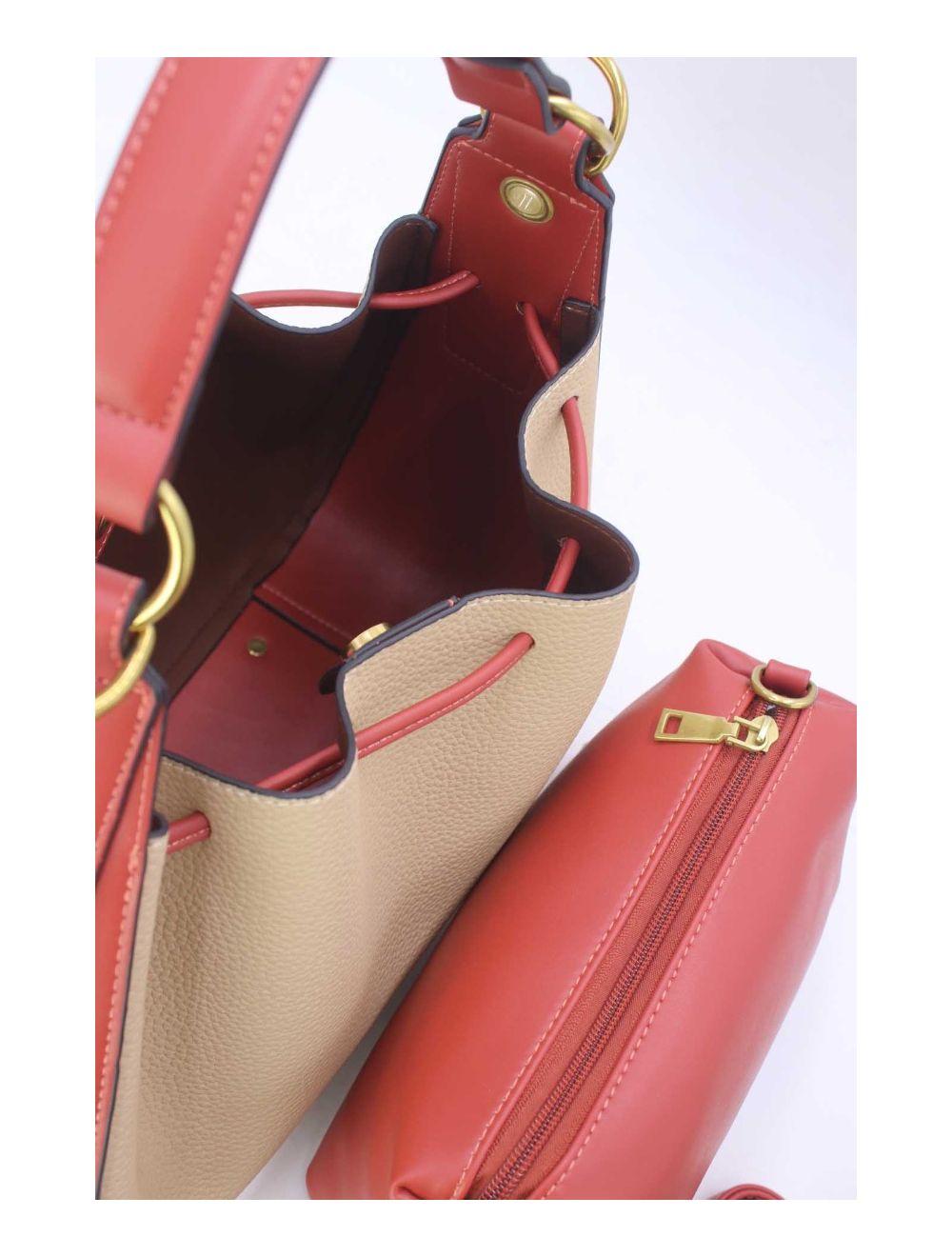 Tom&eva Sac Seau Effet Grainée 2-in-1 3105-Off-Blanc