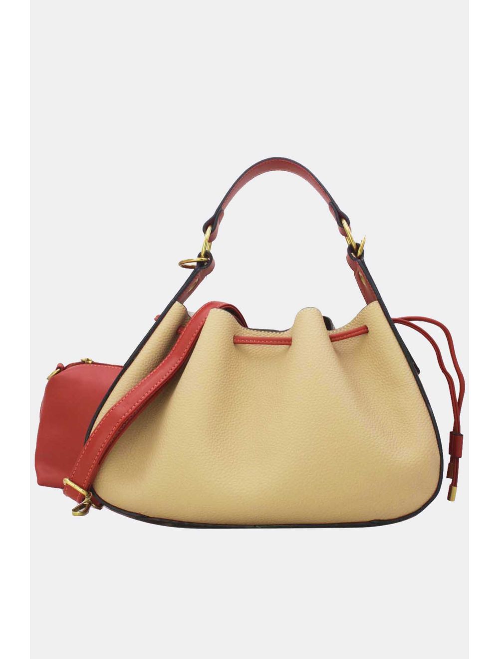 Tom&eva Sac Seau Effet Grainée 2-in-1 3105-Off-Blanc