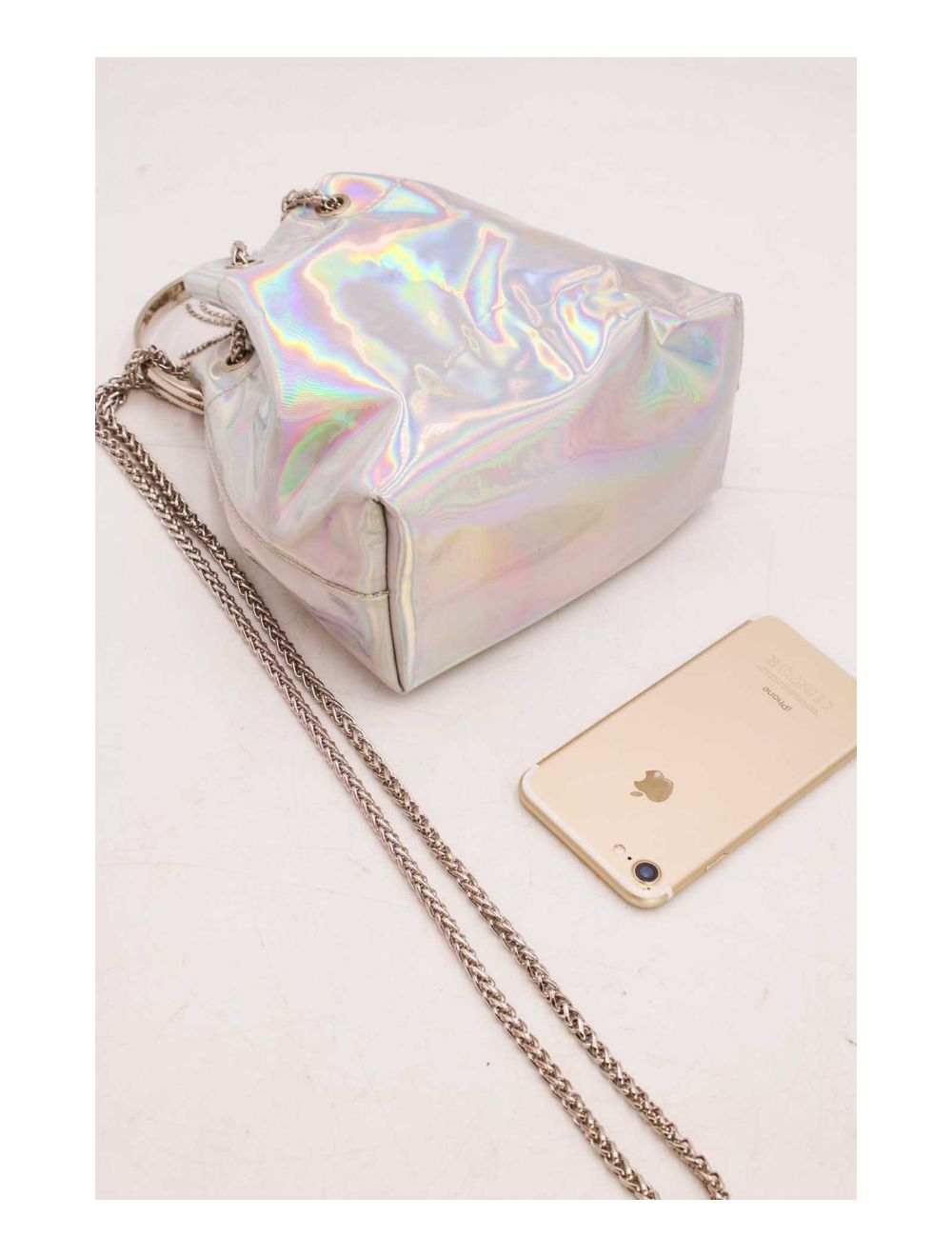 Tom&eva Sac Seau Métallique Cuir PU 22P-5680-Argent