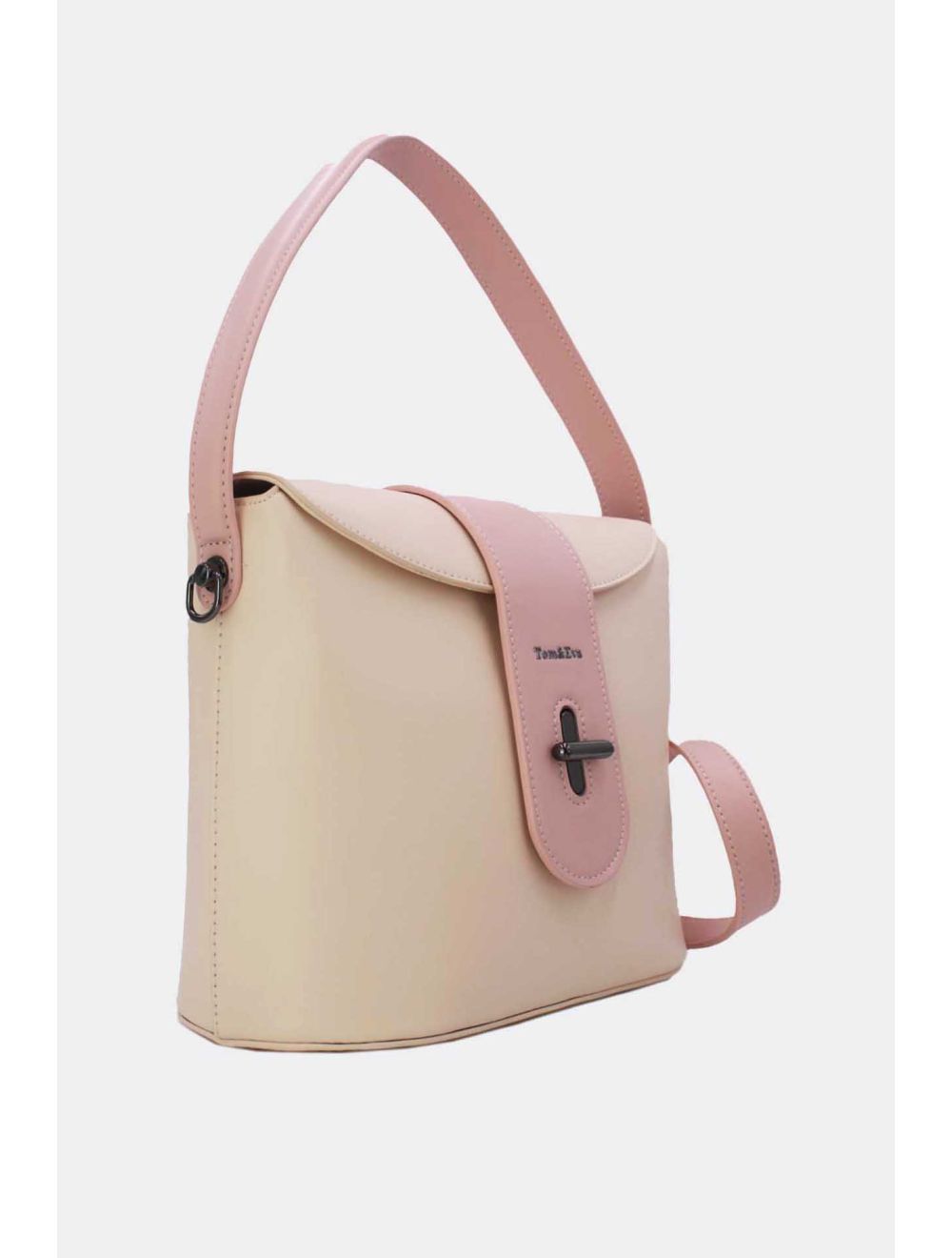 Tom&eva Sac Seau Porté Épaule Vintage 24B-6120-Beige/Pink