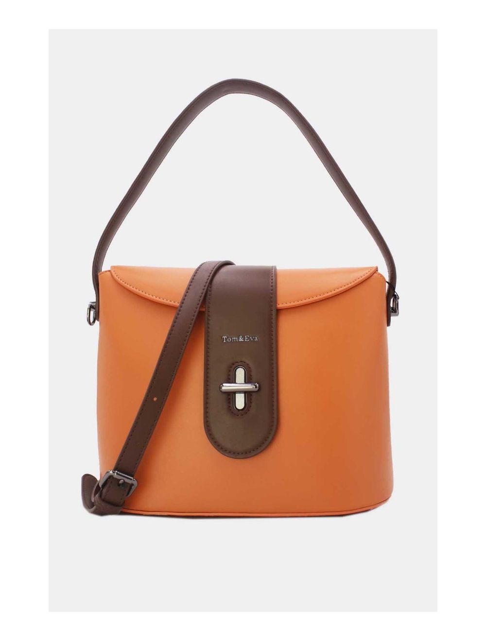 tom&eva Sac Seau Porté Épaule Vintage 24B-6120-Brown/Coffee