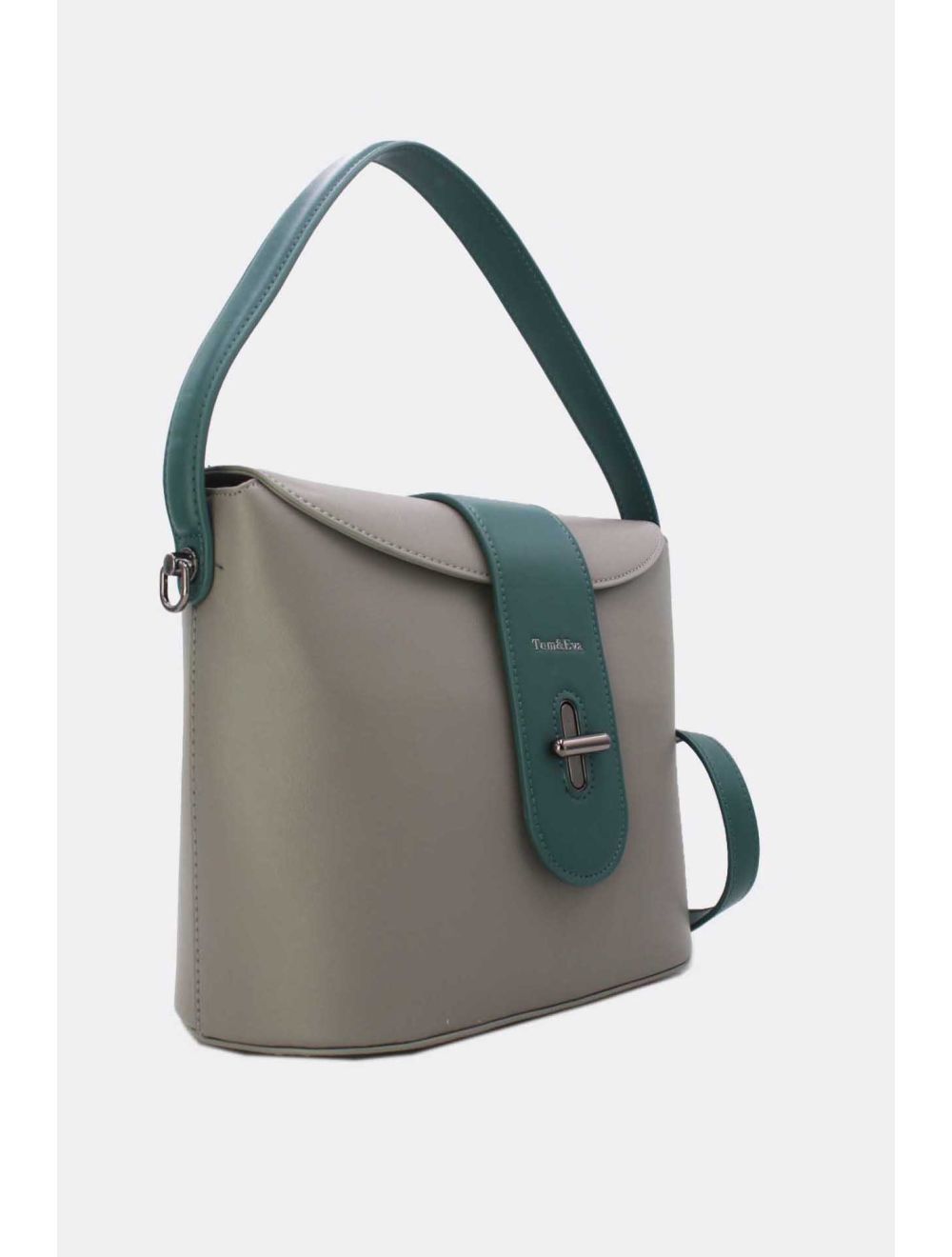 Tom&eva Sac Seau Porté Épaule Vintage 24B-6120-Grey/Blue