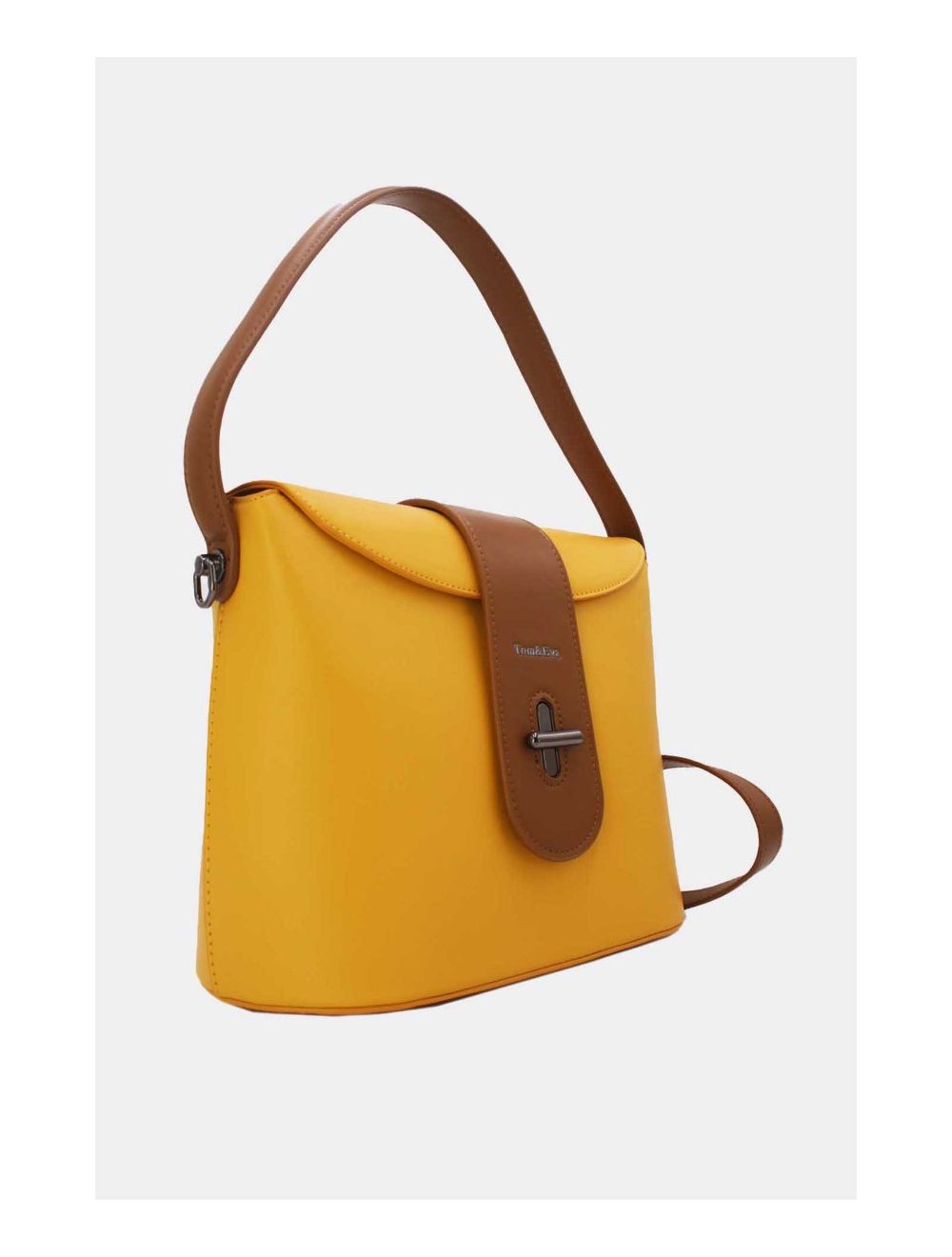 Tom&eva Sac Seau Porté Épaule Vintage 24B-6120-Yellow/Taupe