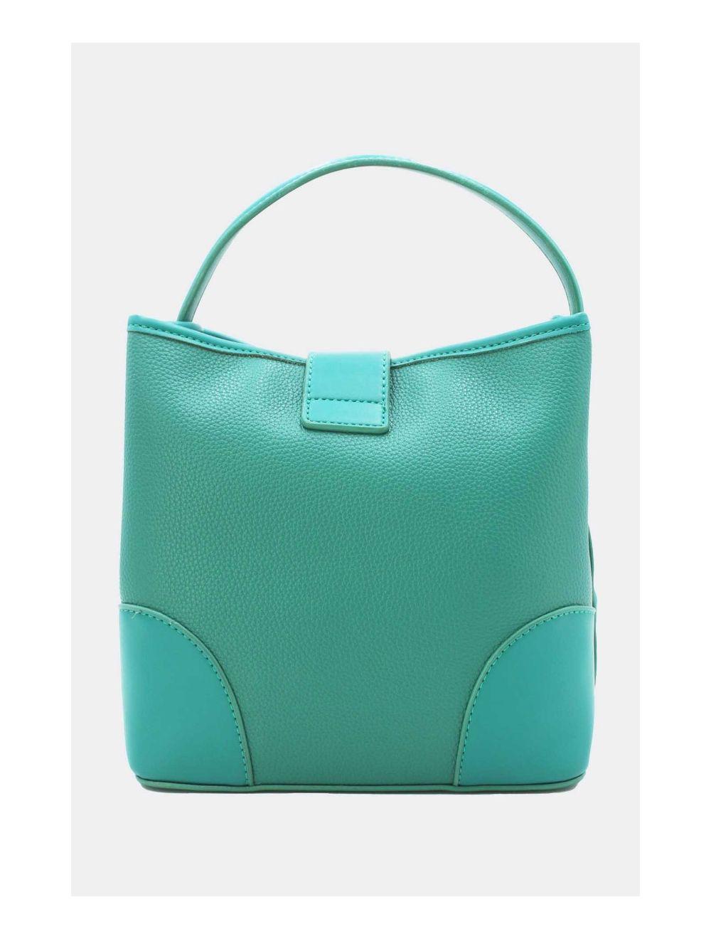 Tom&eva Sac Seau Vintage à Languette Effet Grainé-6975-Bleu