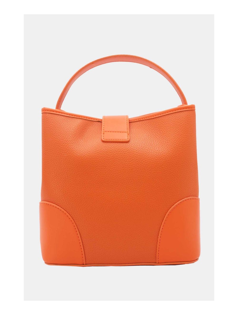 Tom&eva Sac Seau Vintage à Languette Effet Grainé-6975-Orange