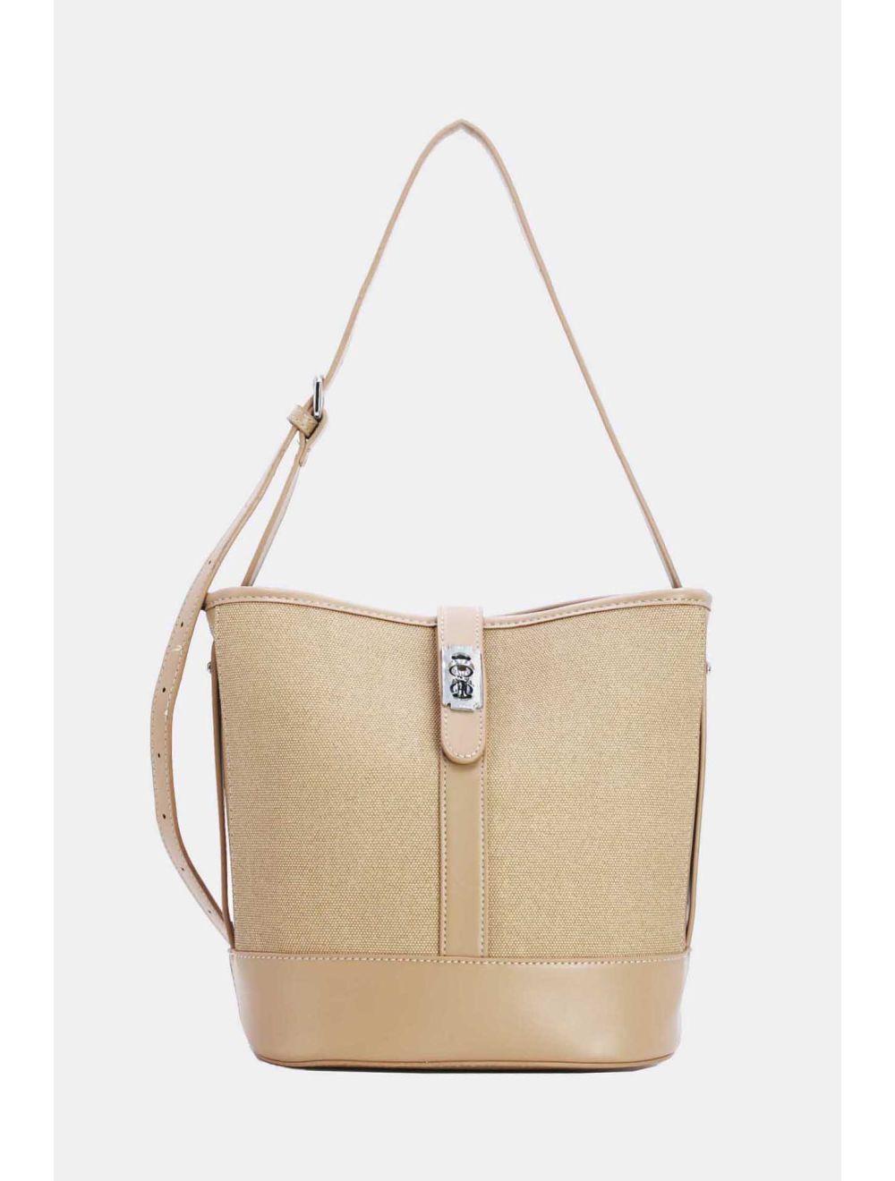 tom&eva Sac Seau Vintage Effet Tissu Avec pochette-21C-5297-Apricot/Apricot