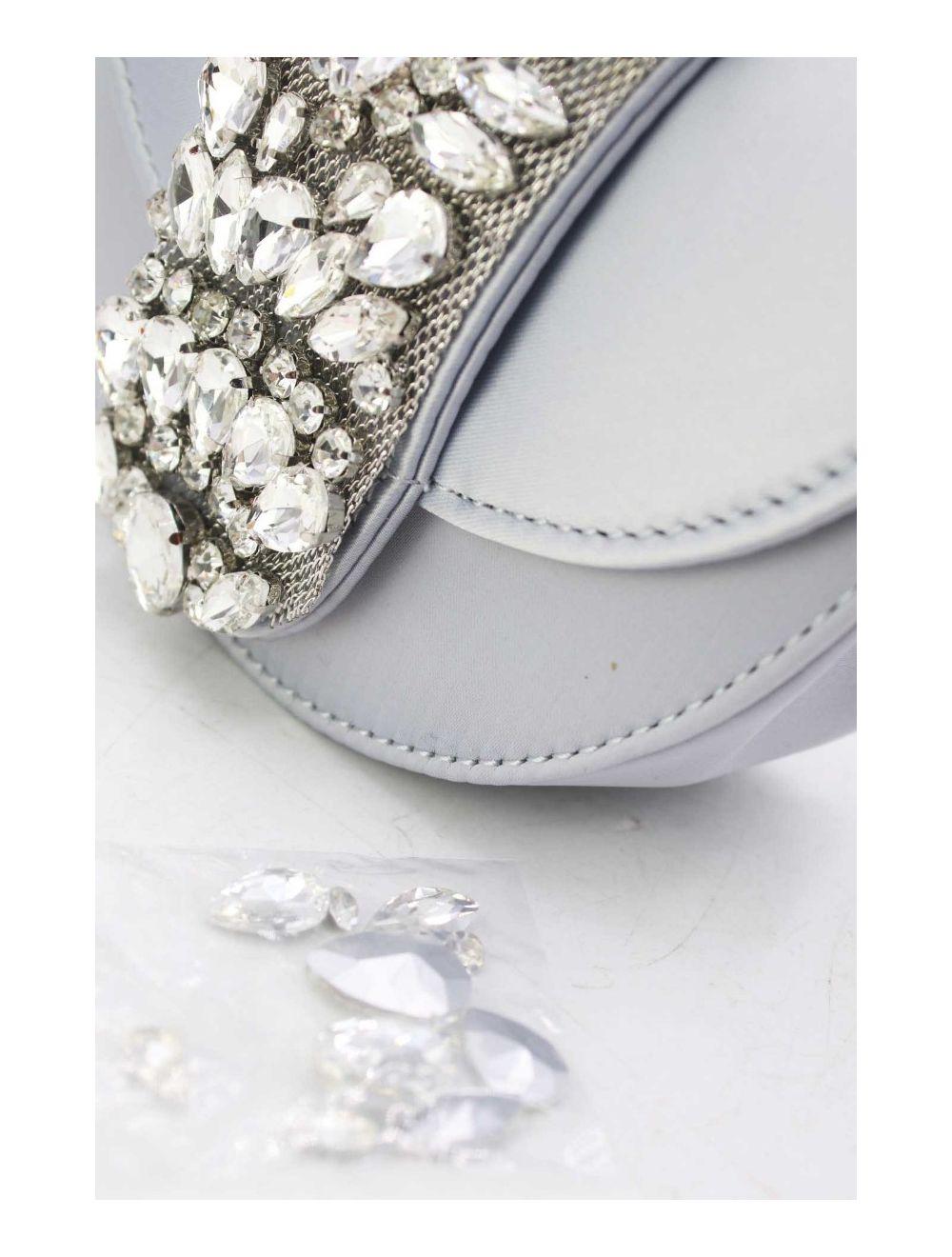 Tom&eva Sac Soirée à Languette Diamants 24P-5929-Argenté