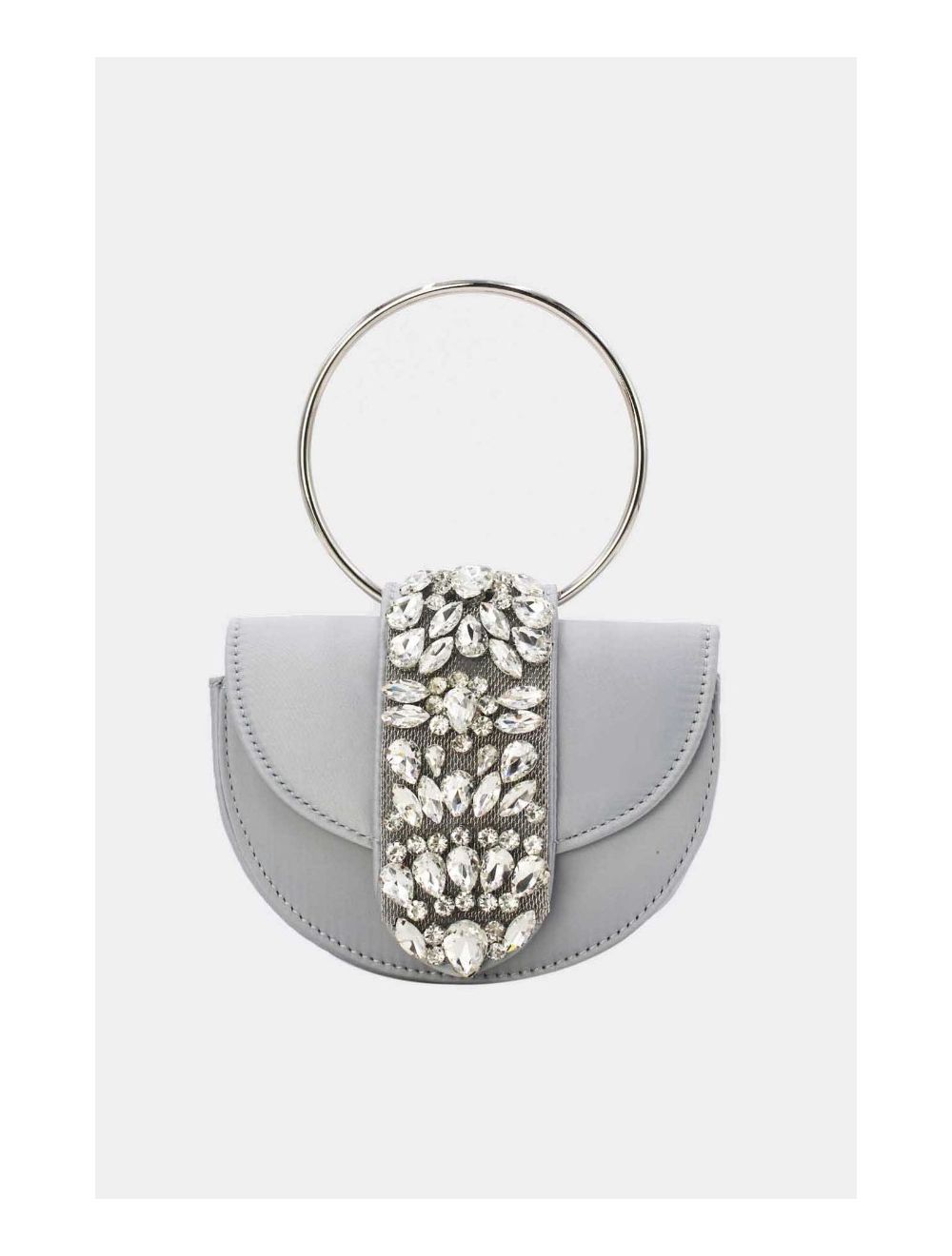 Tom&eva Sac Soirée à Languette Diamants 24P-5929-Argenté