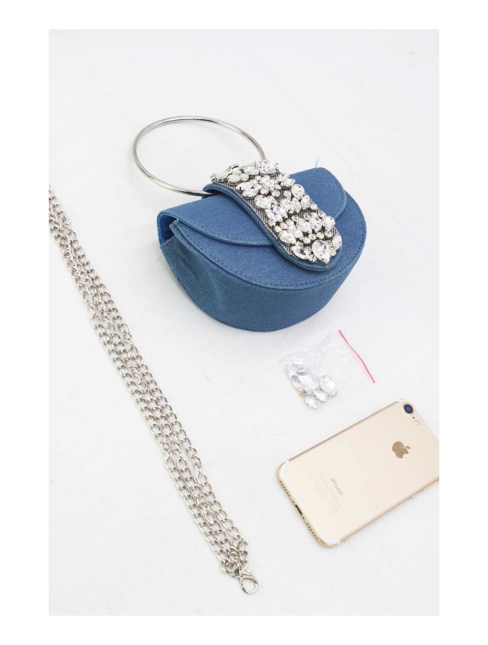 Tom&eva Sac Soirée à Languette Diamants 24P-5929-Jean