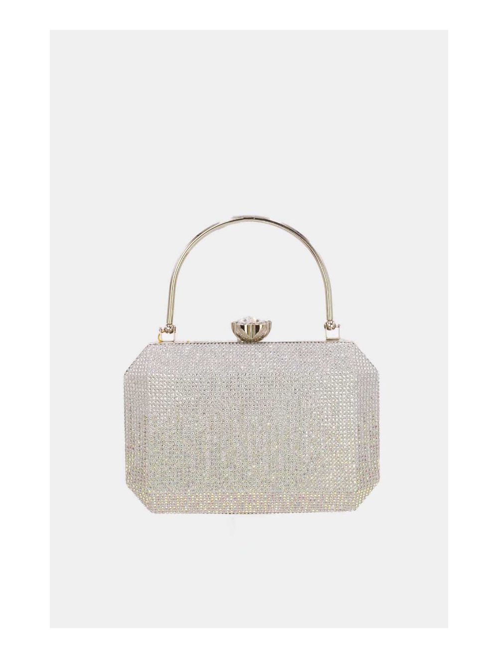Tom&eva Sac Soirée Boîte De Nuit Strass 23P-5719-Argent