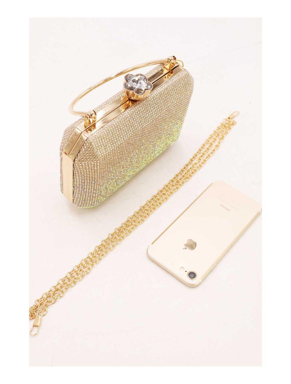 Tom&eva Sac Soirée Boîte De Nuit Strass 23P-5719-Doré