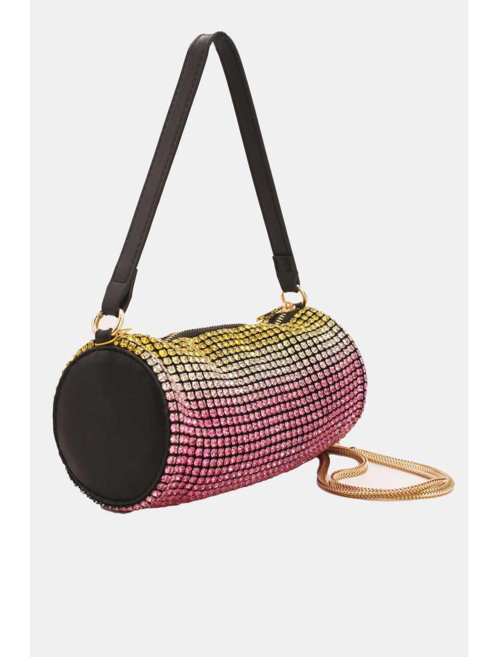 Tom&eva Sac Soirée Double Porté Strass-22P-5389-Multi