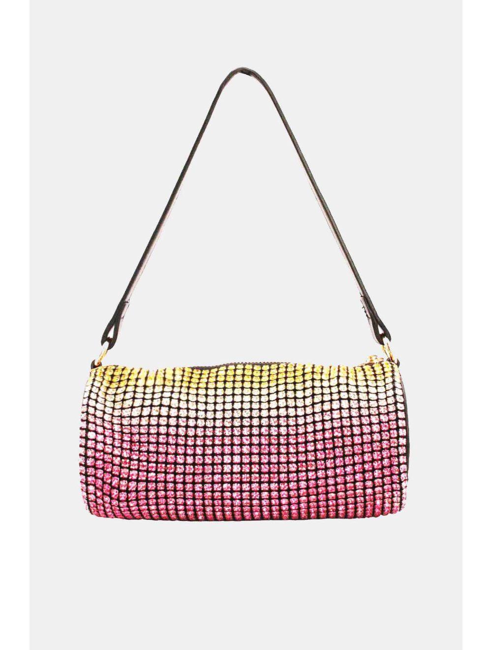 tom&eva Sac Soirée Double Porté Strass-22P-5389-Multi