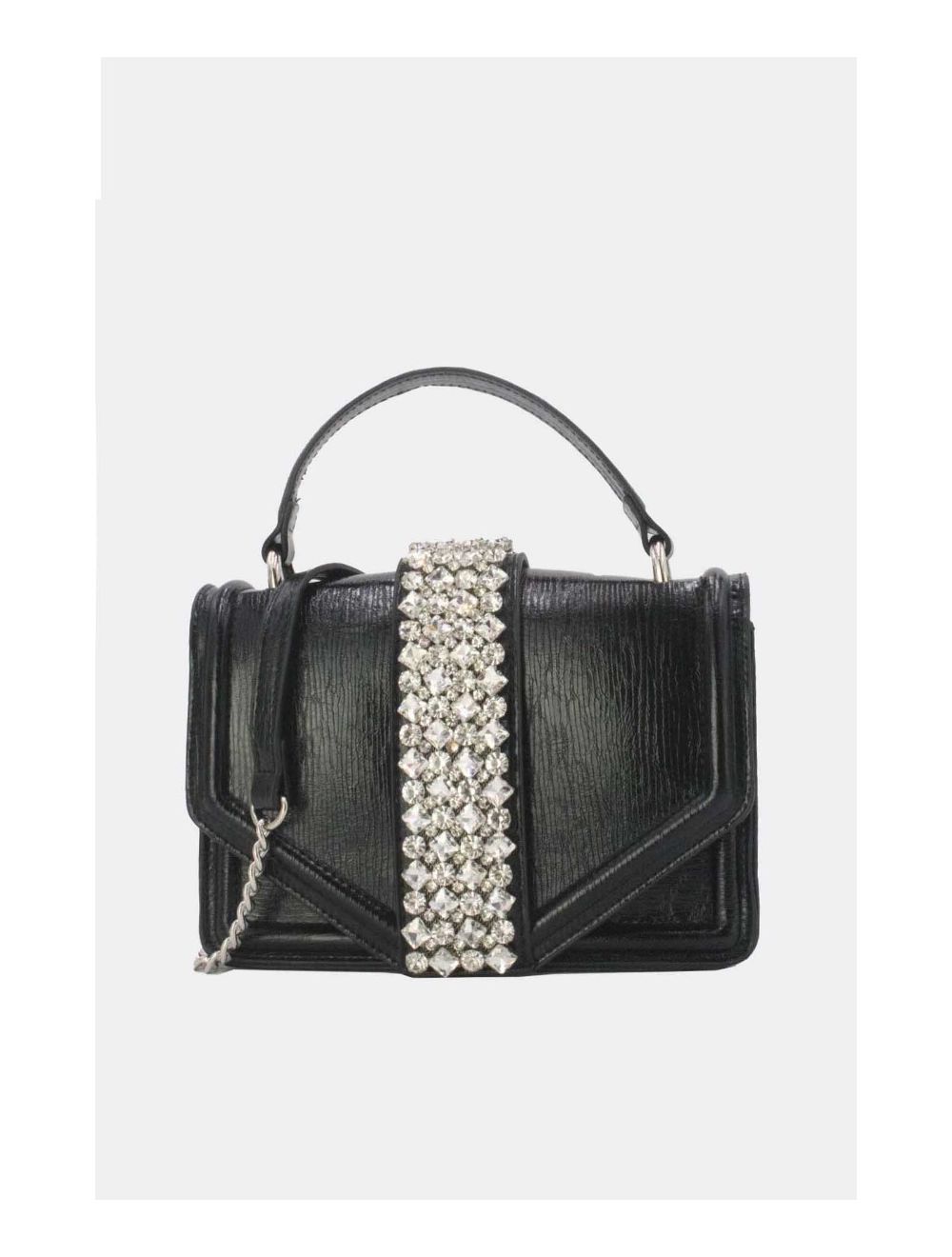 Tom&eva Sac Soirée Et Mariage Orné Diamants 24P-5871-Noir