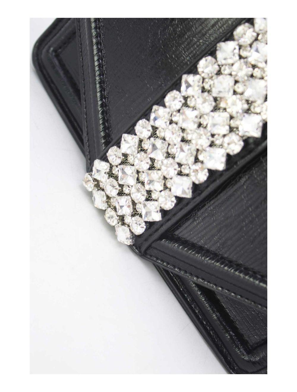 tom&eva Sac Soirée Et Mariage Orné Diamants 24P-5871-Noir