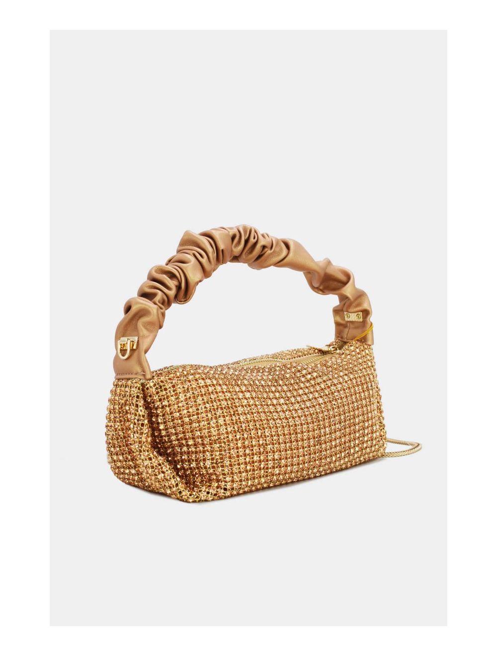 Tom&eva Sac Soirée Ou Mariage Avec Strass-22P-5388-Champagne