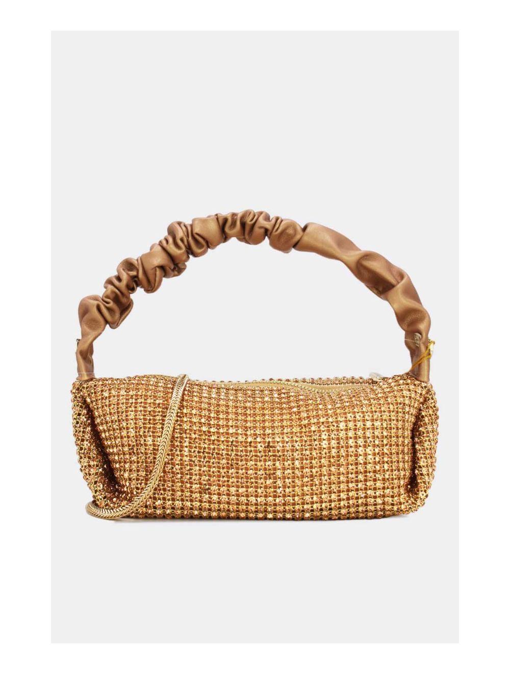 tom&eva Sac Soirée ou Mariage Avec Strass-22P-5388-Champagne