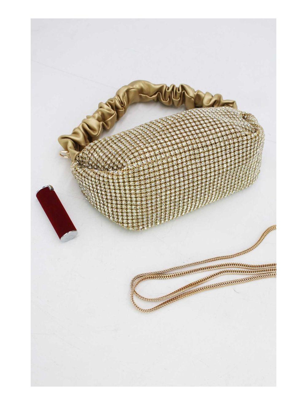 Tom&eva Sac Soirée Ou Mariage Avec Strass-22P-5388-Doré