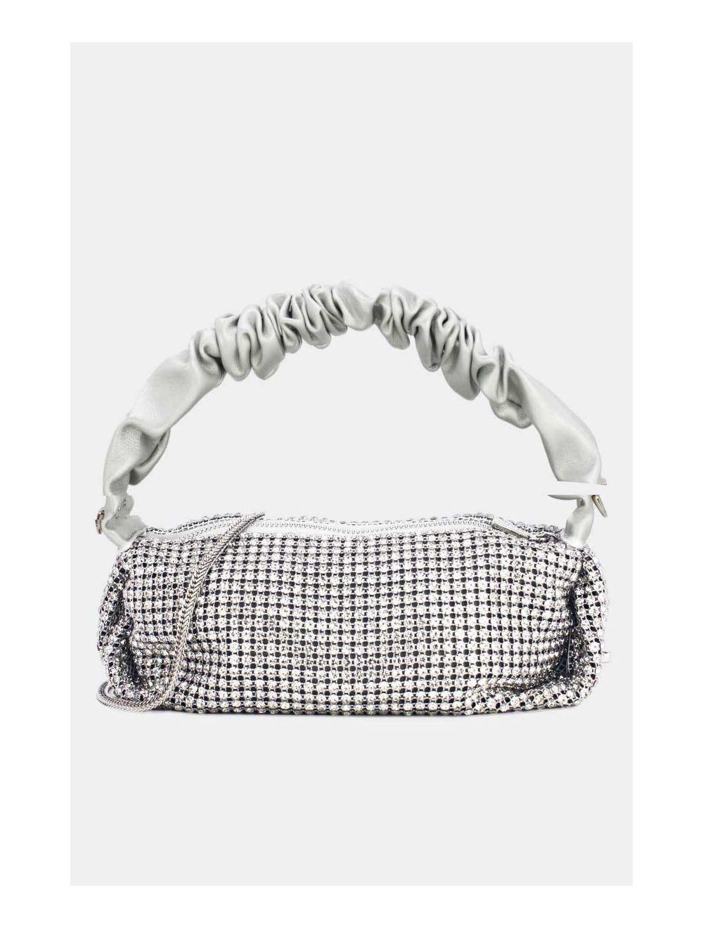 tom&eva Sac Soirée ou Mariage Avec Strass-22P-5388-Silver/White