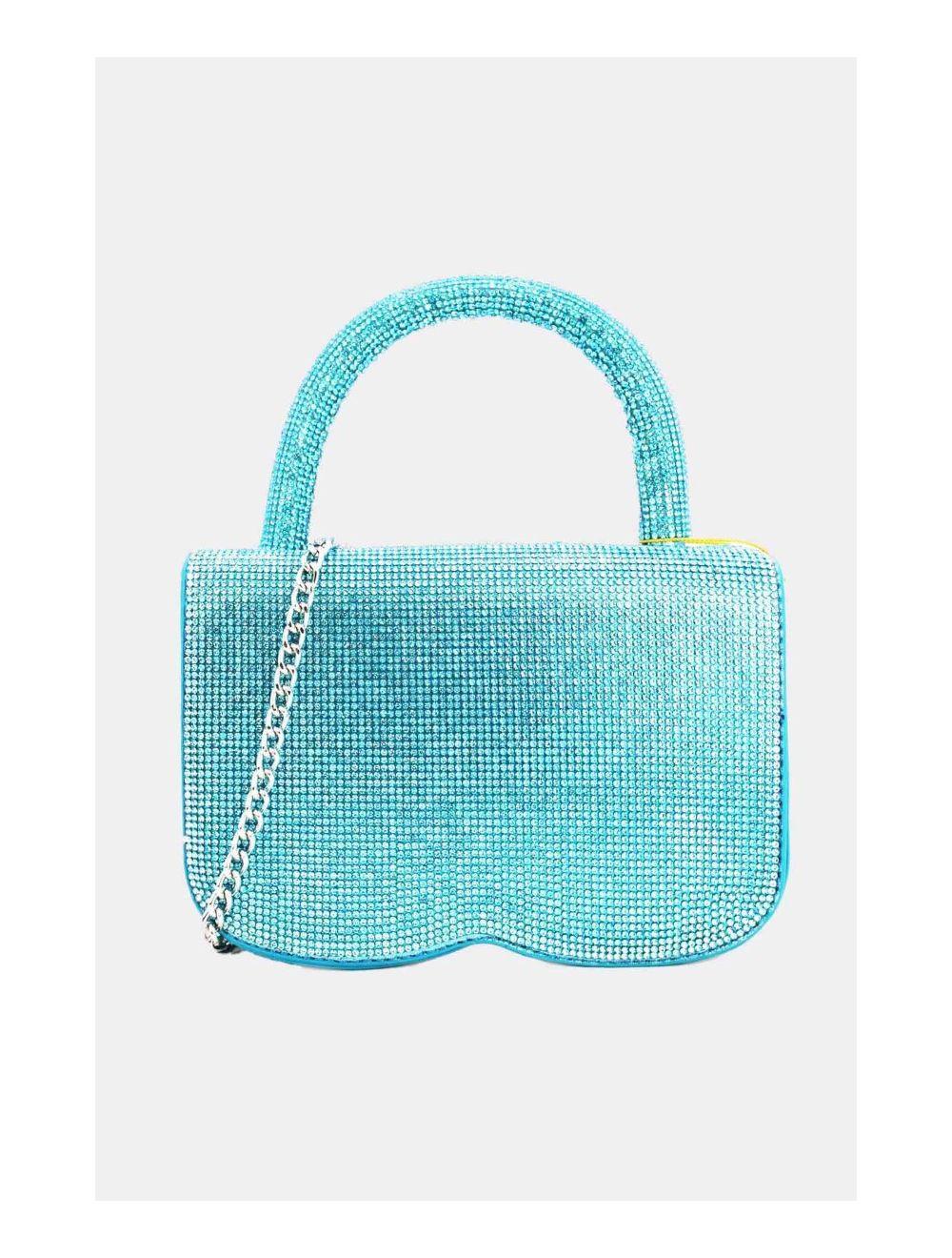 Tom&eva Sac Soirée Ou Mariage Avec Strass 22P-5655-Blue