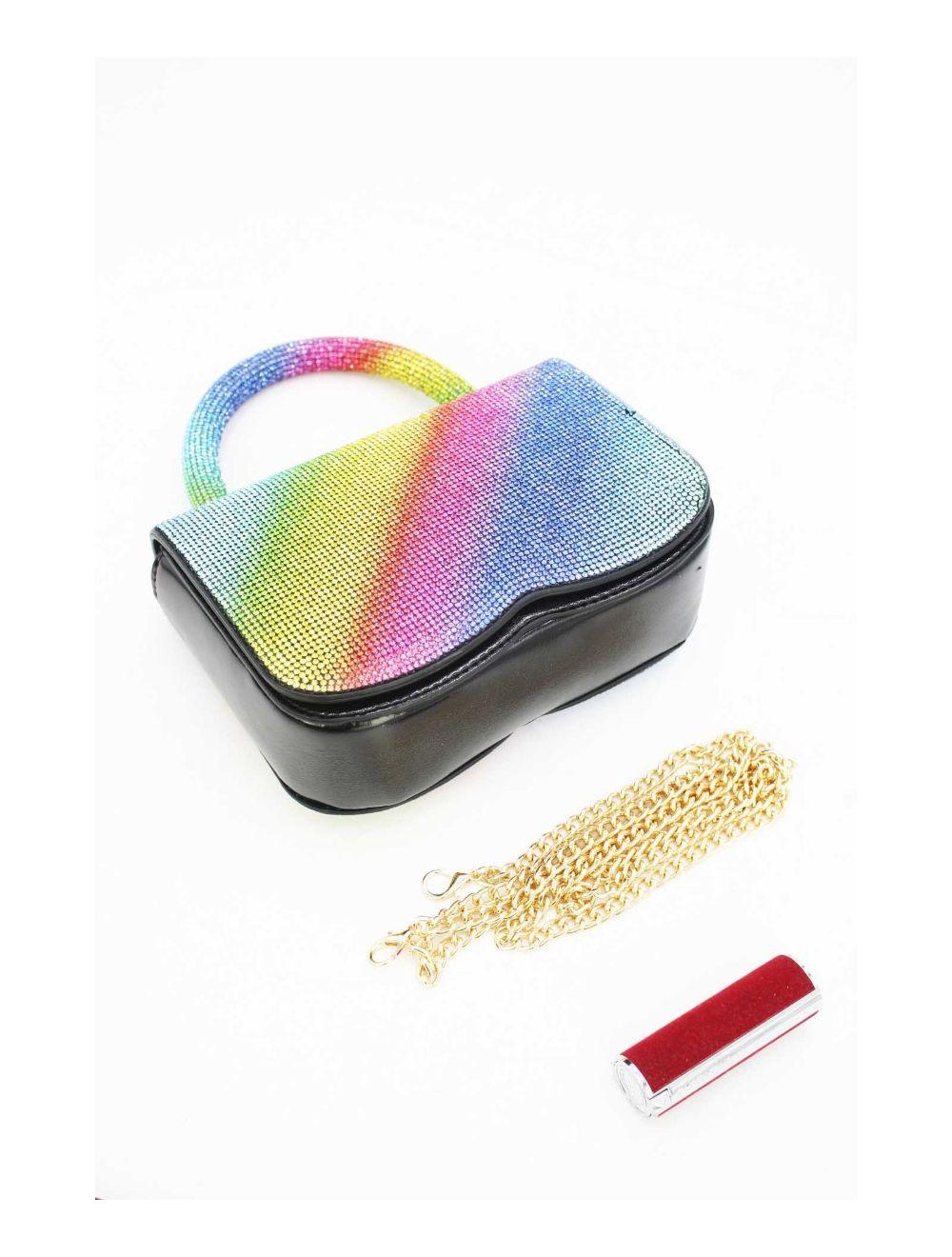 Tom&eva Sac Soirée Ou Mariage Avec Strass 22P-5655-Multi