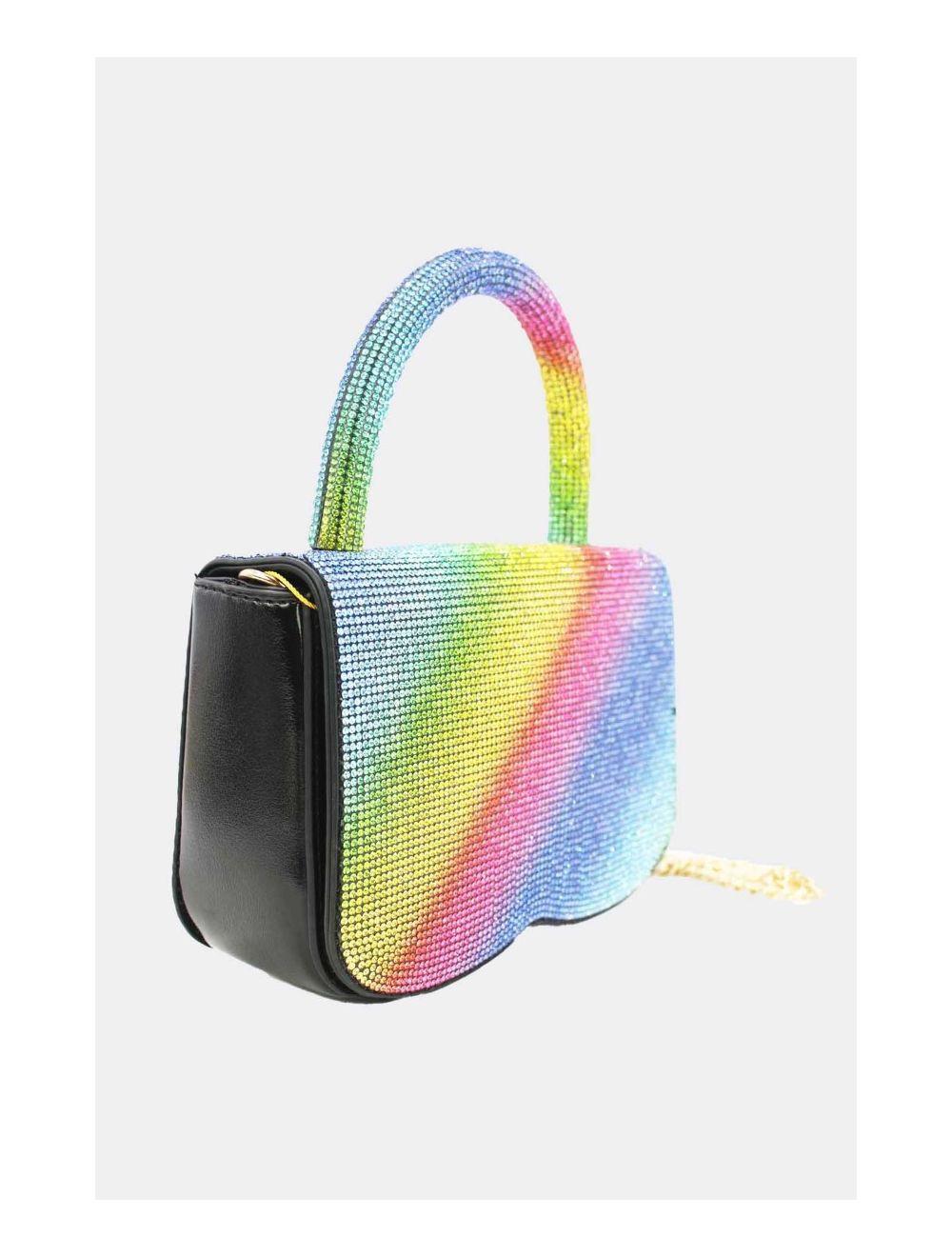 tom&eva Sac Soirée ou Mariage Avec Strass 22P-5655-Multi