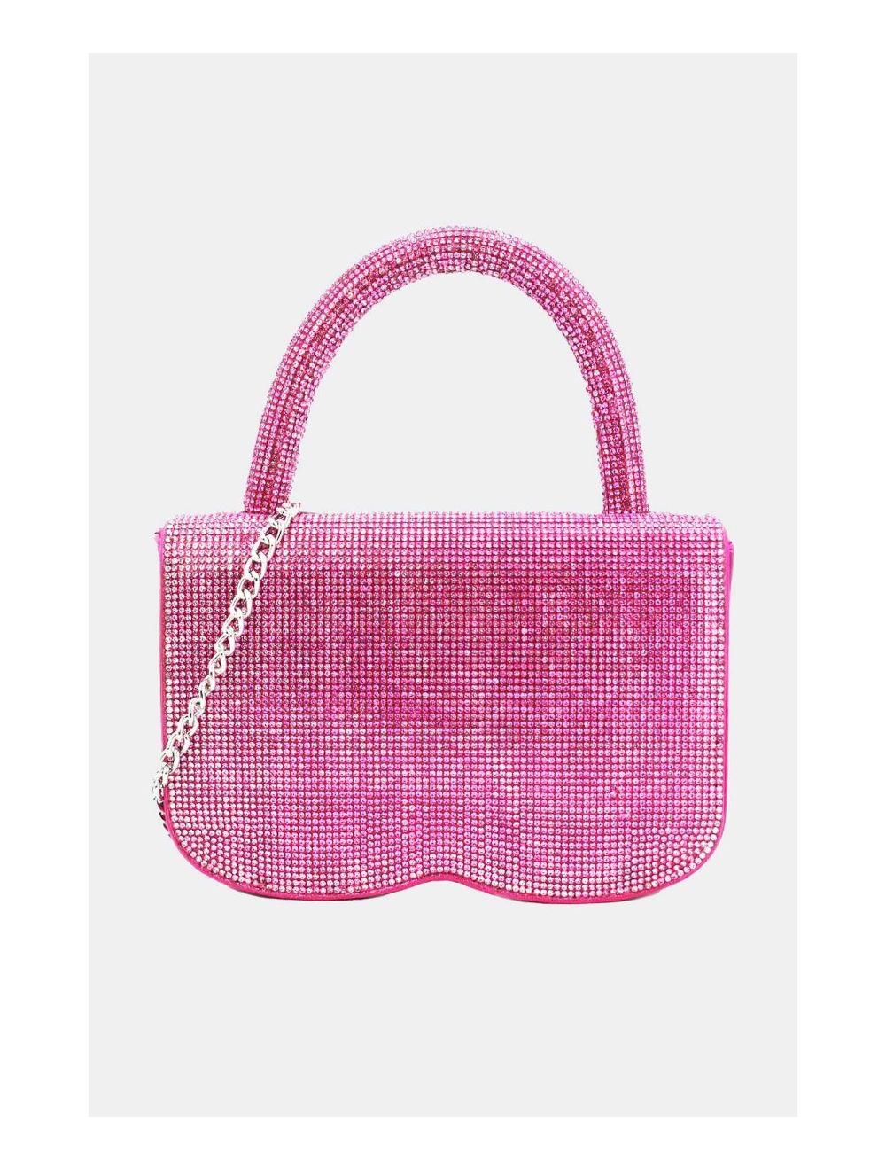 Tom&eva Sac Soirée Ou Mariage Avec Strass 22P-5655-Rose
