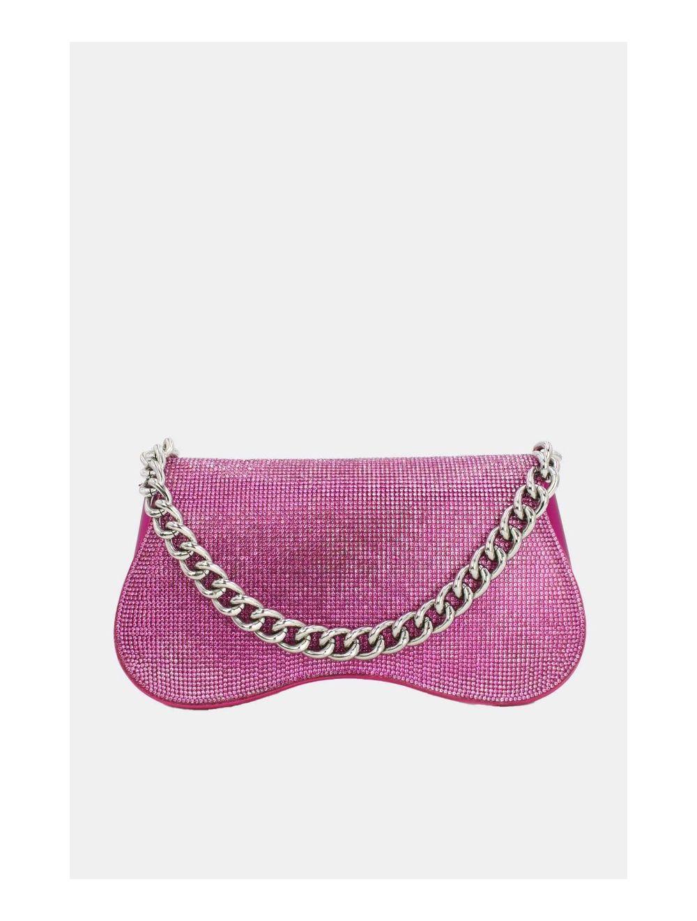 Tom&eva Sac Soirée Ou Mariage Strass Avec Chaîne 22P-5653-Rose