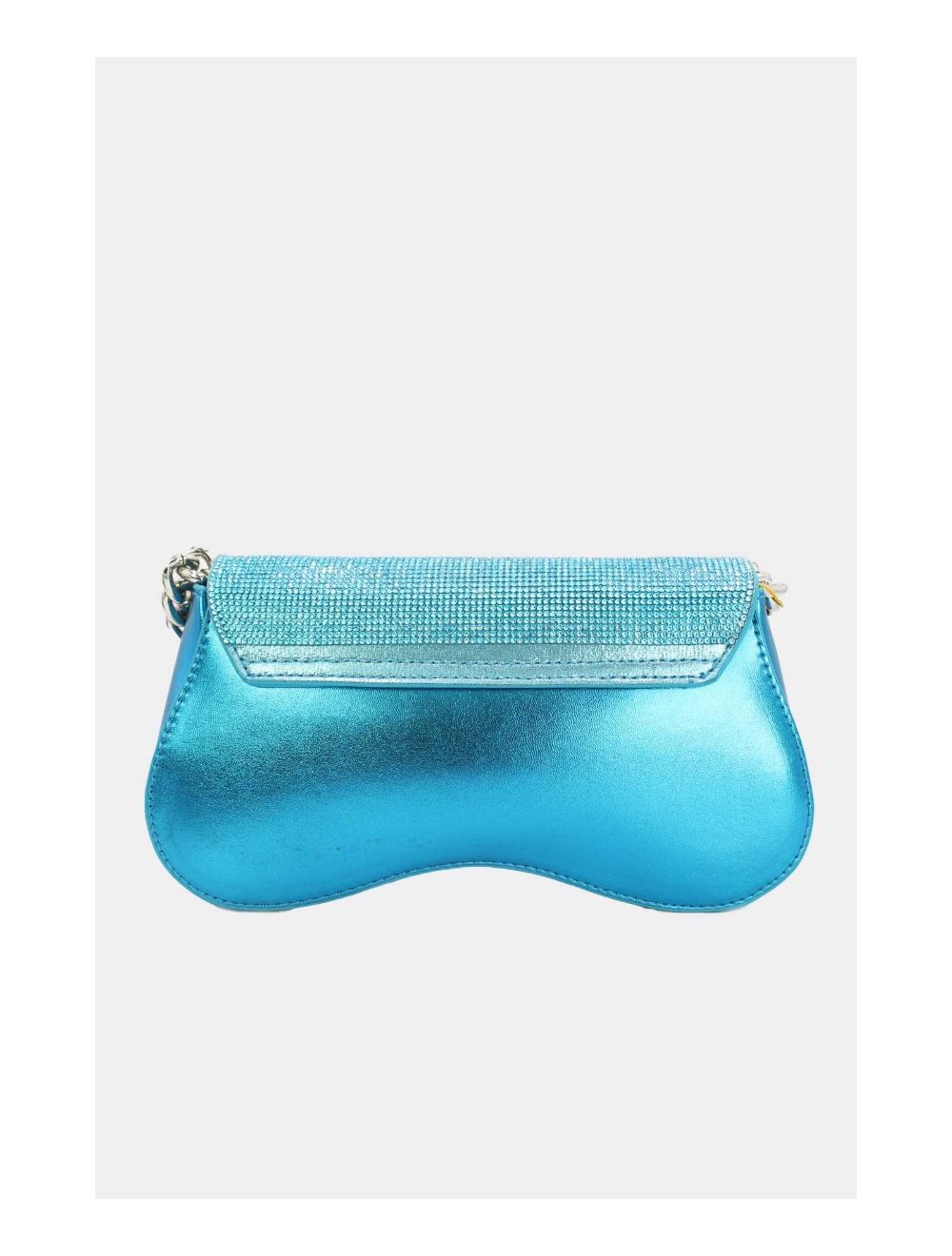 Tom&eva Sac Soirée Ou Mariage Strass Avec Chaîne 22P-5653-Blue